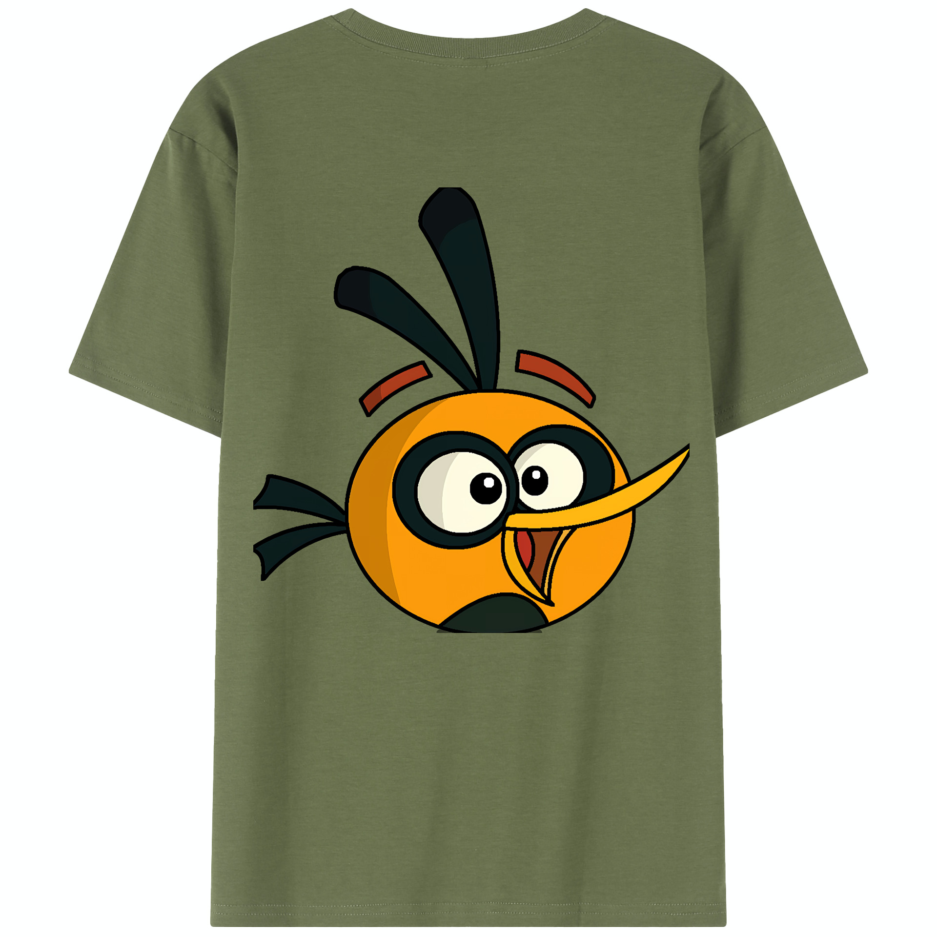 （画像用） Angry Birds アングリーバード 綿100％半袖Tシャツ（背面プリント）